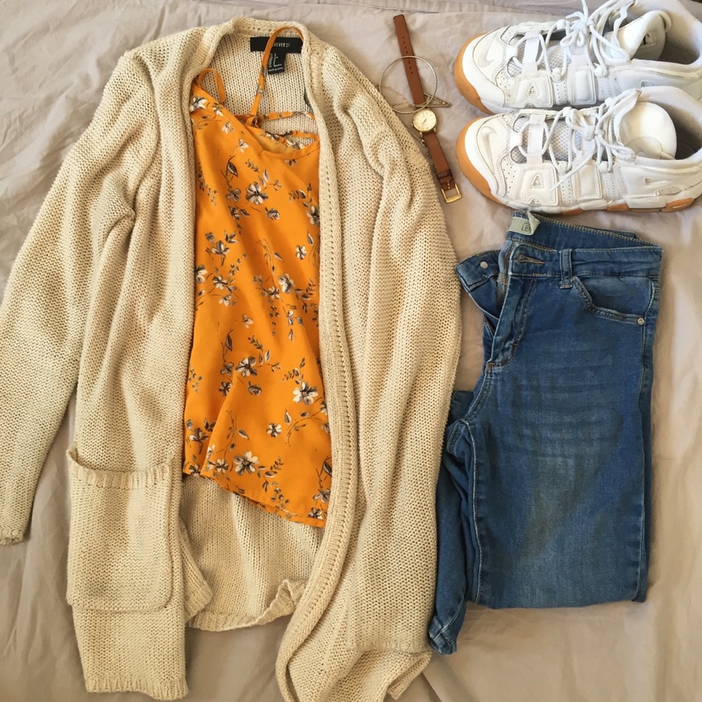💎 Mustard with Florals swing tank 💎LAST CHANCE ✨